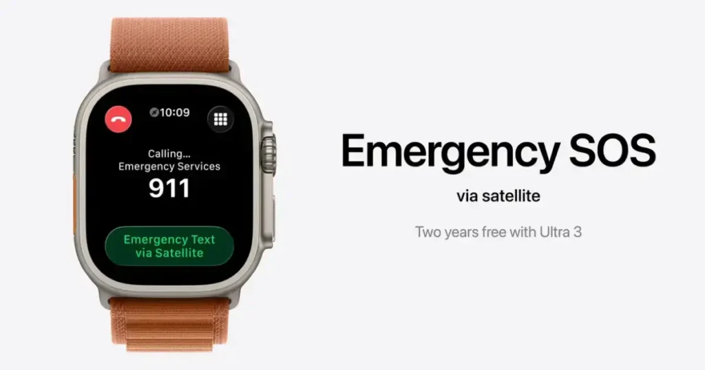 Apple Ultra 3 functia de SOS prin satelit