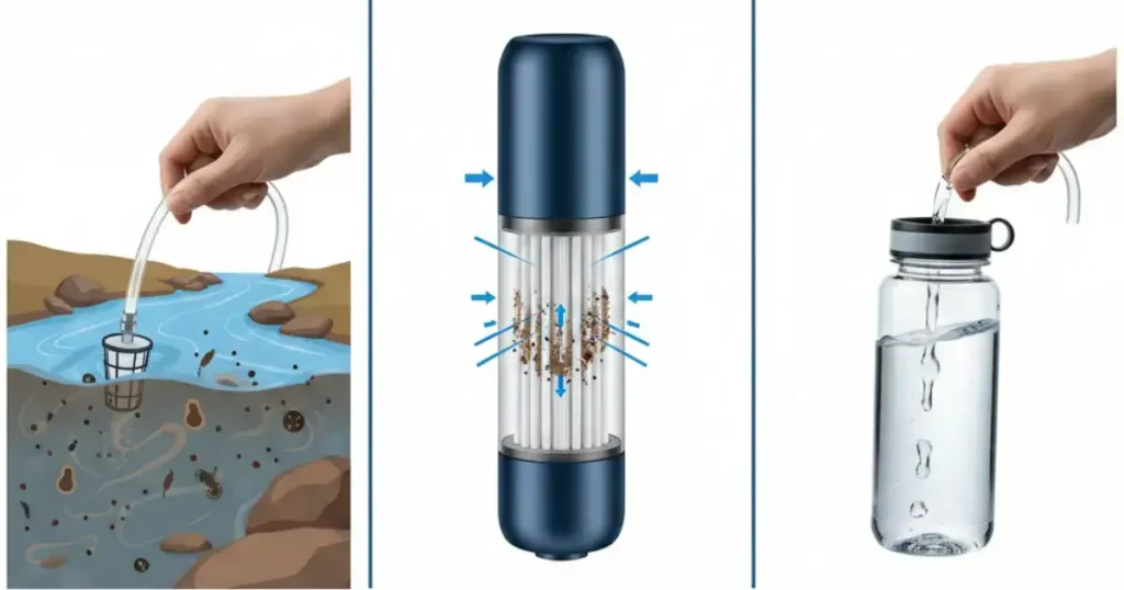 Filtrarea apei din rau