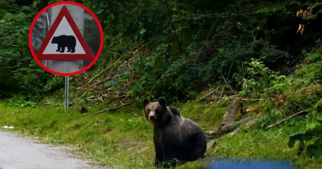 Indicator rutier cu un urs