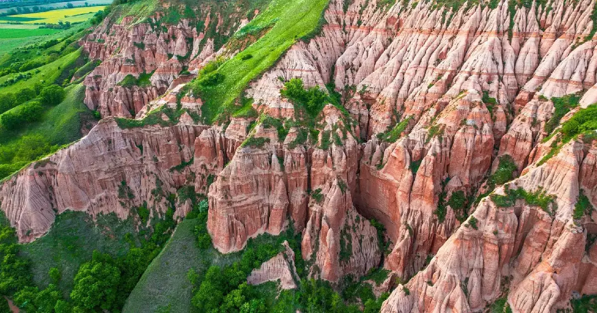 Rapa Rosie vazuta din drona