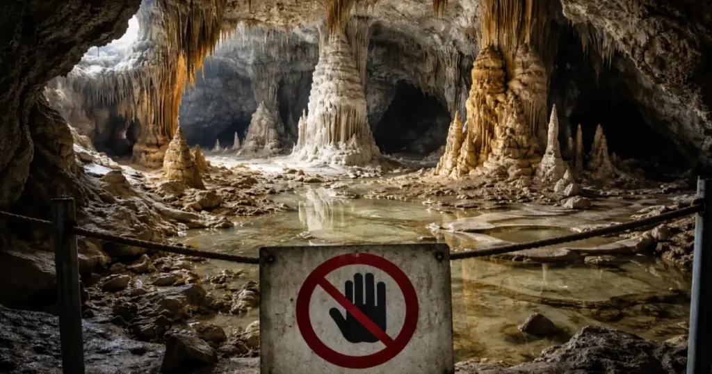 accesul interzis in pestera