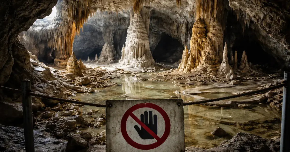 accesul interzis in pestera