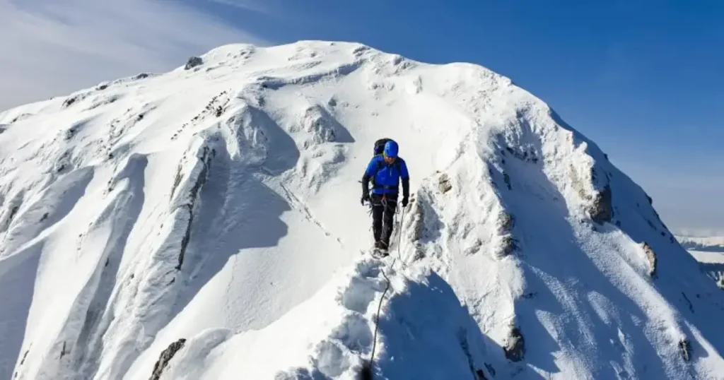 Alpinist Piatra Craiului sezon rece